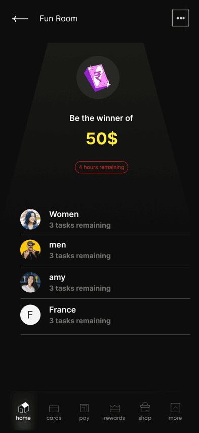 Mid-fidelity win screen — NeoPOP-styled outcome surface testing whether reward framing reads as earned and motivating.
