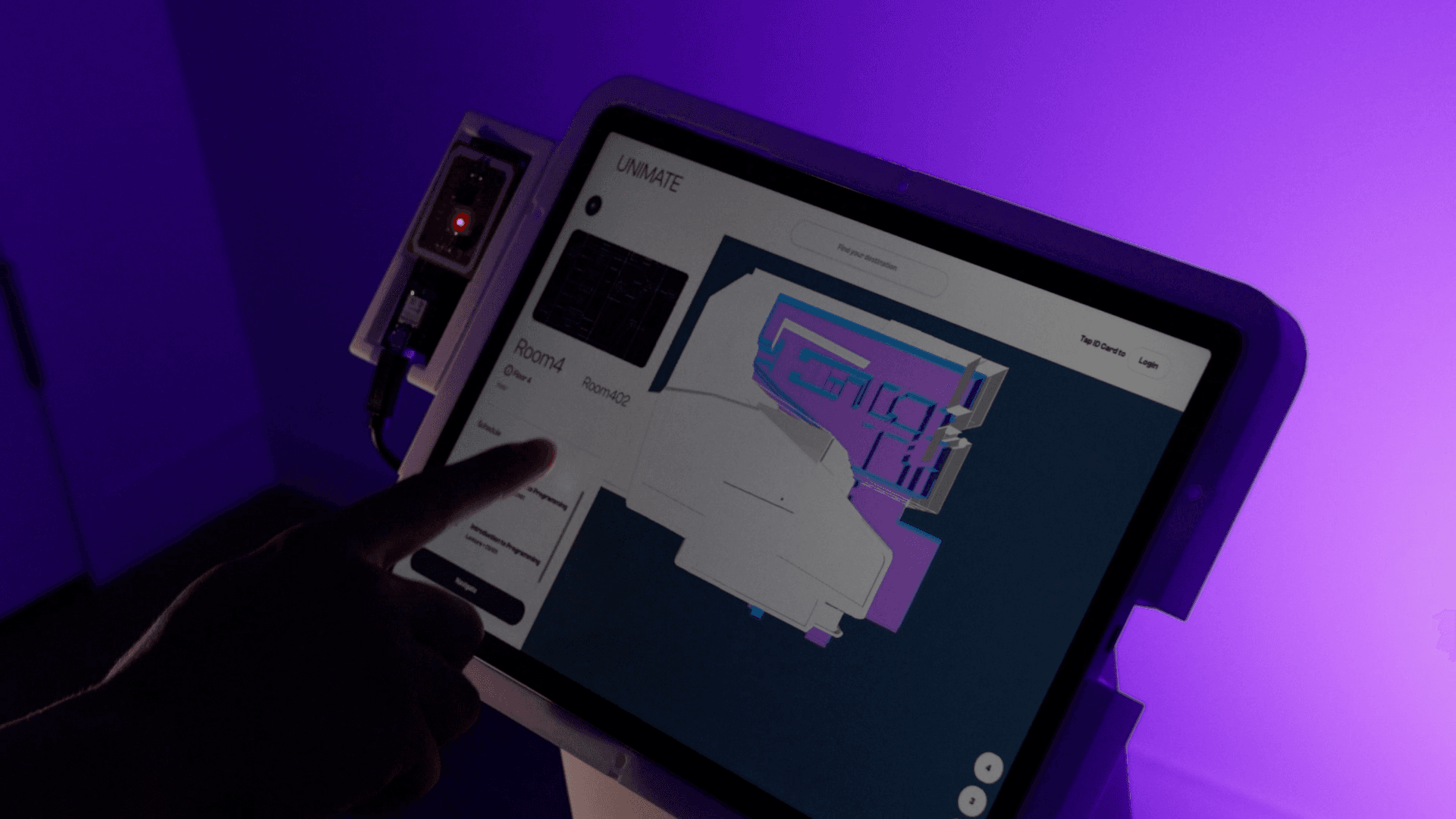 Unimate kiosk + website UI